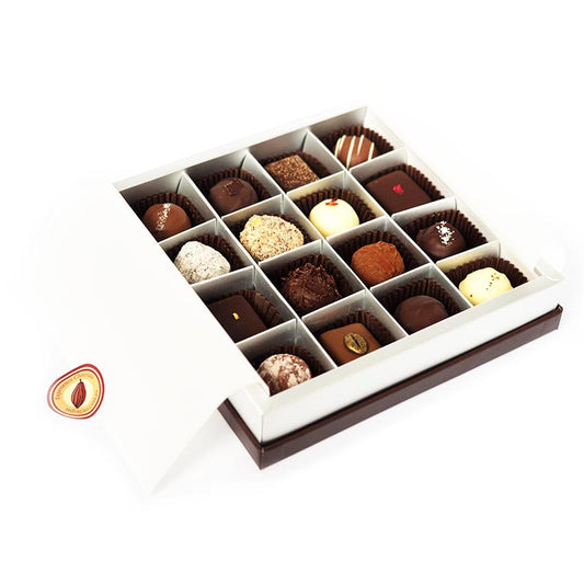 Red Cacao Hand Made Truffles 16 piece Presentation Box